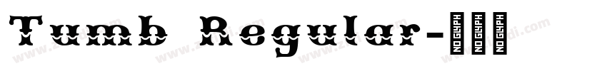 Tumb Regular字体转换